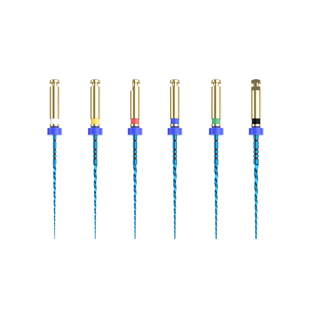 NIC® KD Blue .04 taper rotary file assortment