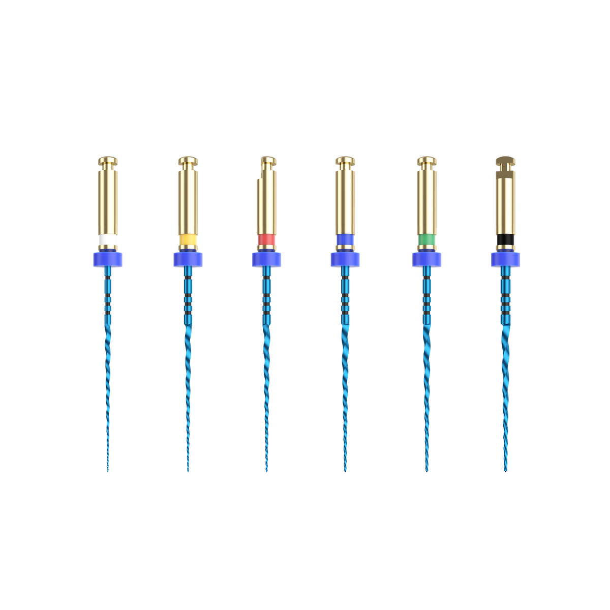 NIC® KD Blue .04 taper rotary file assortment