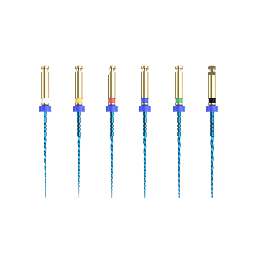 NIC® KD Blue .04 taper rotary file assortment