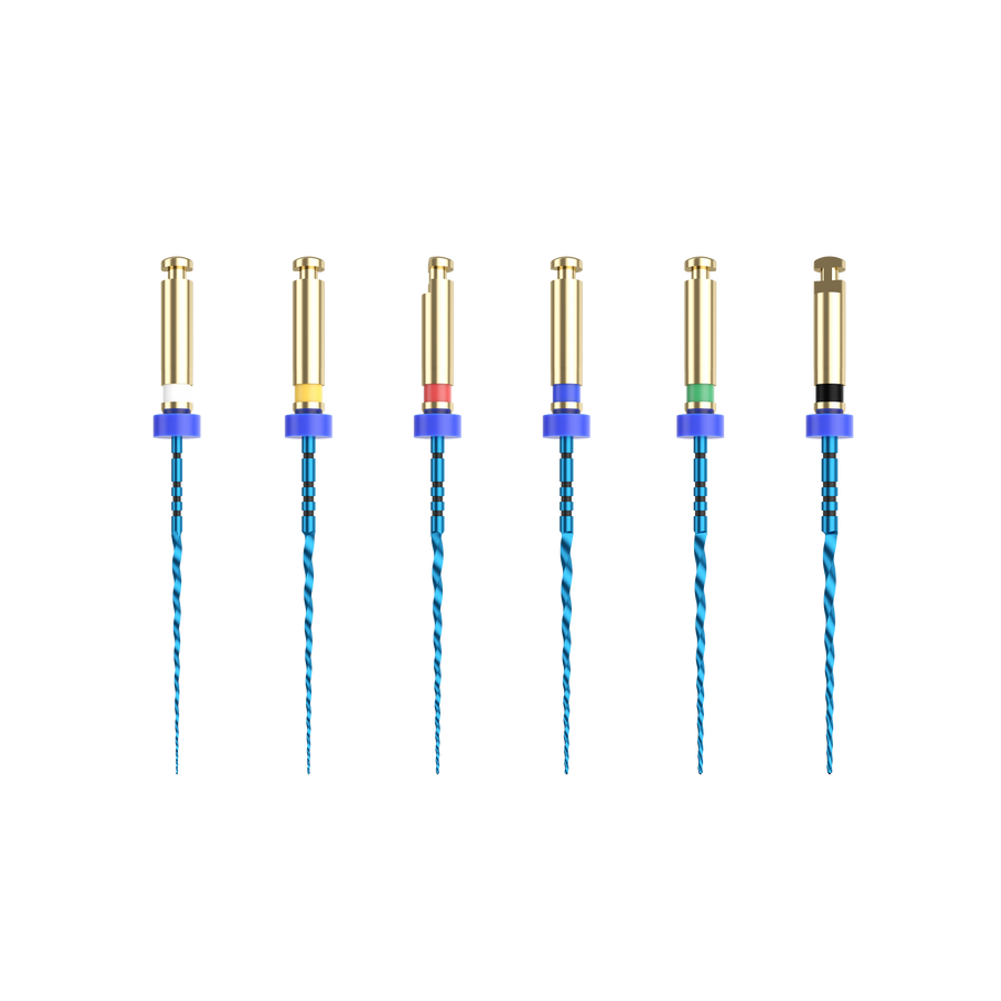 NIC® KD Blue .04 taper rotary file assortment
