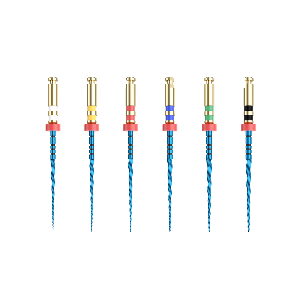 NIC® KD Blue .06 taper rotary file assortment