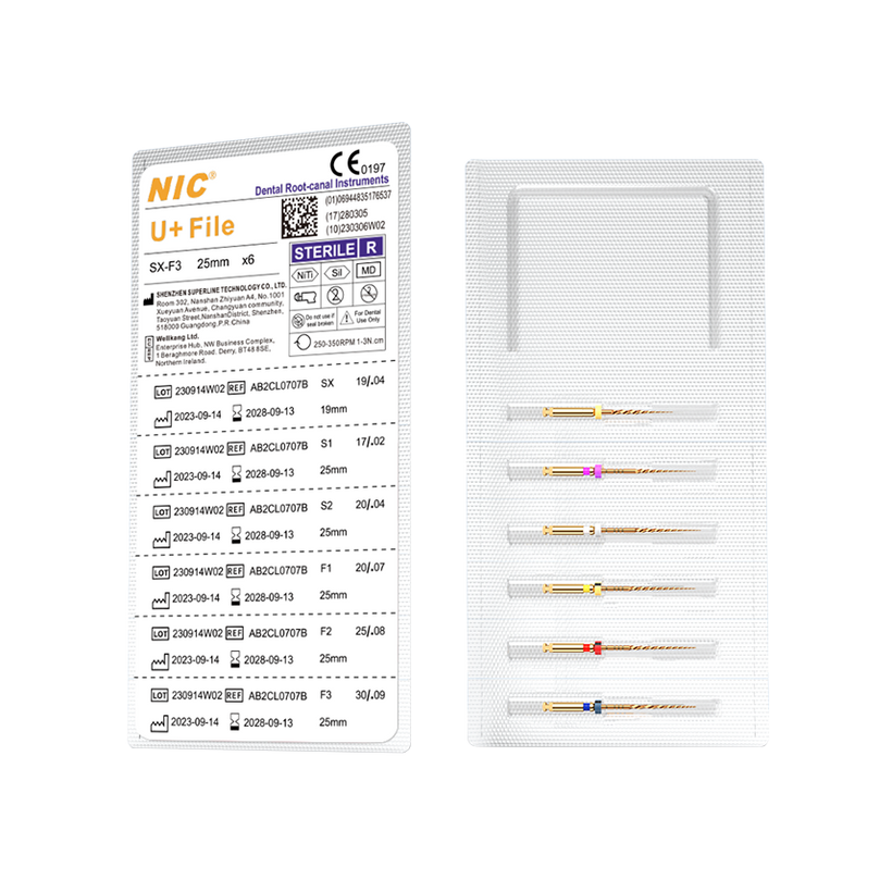 NIC® U+ sterile rotary files