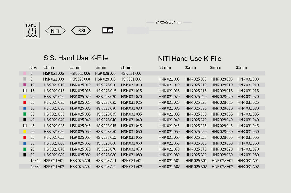 NIC® SS K Files